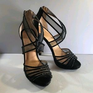 Thalia Sodi Ceara Black High Heels Sandals. 5.5M